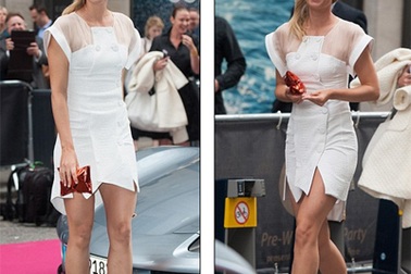 Nữ hoàng quần vợt khoe chân thon như siêu mẫu