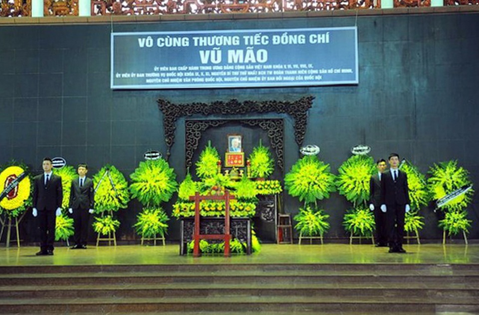 Lễ tang nguyên Chủ nhiệm Văn phòng Quốc hội Vũ Mão - 1 Lễ tang nguyên Chủ nhiệm Văn phòng Quốc hội Vũ Mão - 1