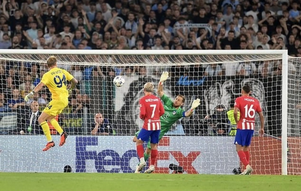 Lazio tied with Atletico Madrid thanks to the goalkeeper's equalizer in the 90+5 minute - 1