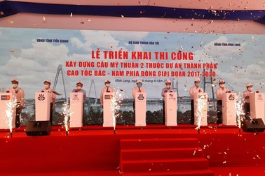 Triển khai thi công cầu Mỹ Thuận 2 hơn 5.000 tỷ đồng