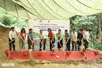 Khởi công cầu Dân trí, xóa nỗi ám ảnh của người dân Cao Bồ khi mưa lũ về