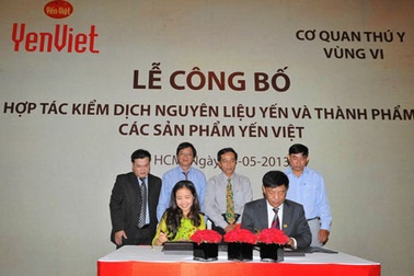 Hợp tác kiểm định vì sự phát triển của ngành yến Việt