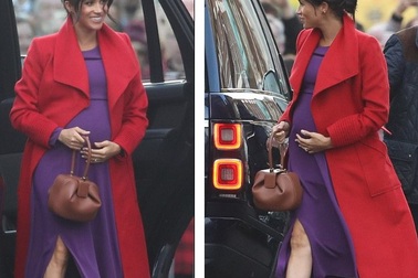 Công nương Meghan Markle: Bầu bí vẫn xinh đẹp