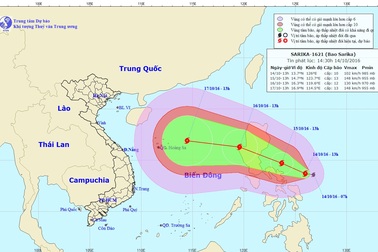 Xuất hiện cơn bão mạnh gần Biển Đông