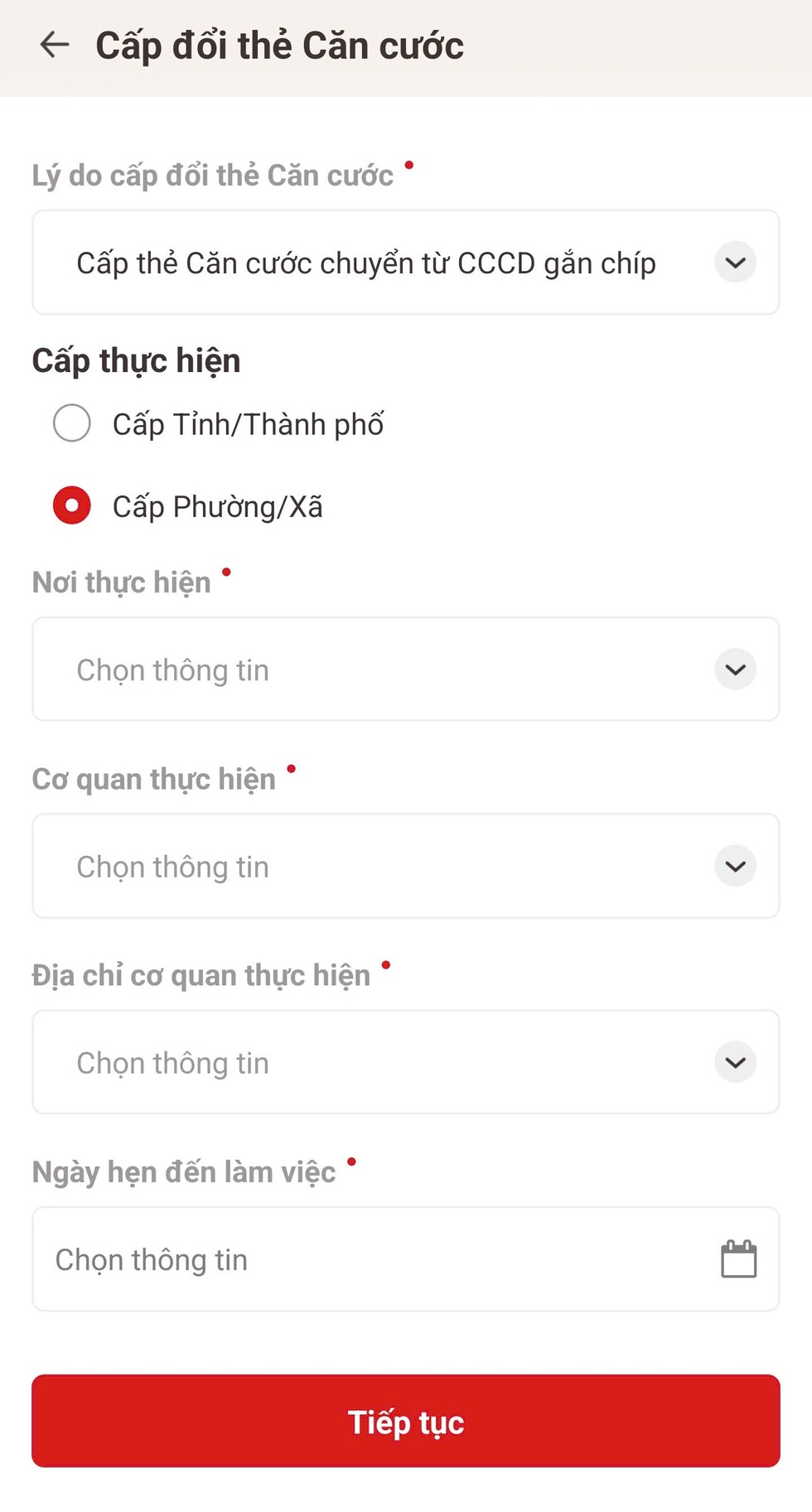Hướng dẫn làm lại, cấp mới thẻ Căn cước thông qua ứng dụng VNeID - 4