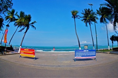 Phố biển Nha Trang tĩnh lặng trong những ngày giãn cách xã hội