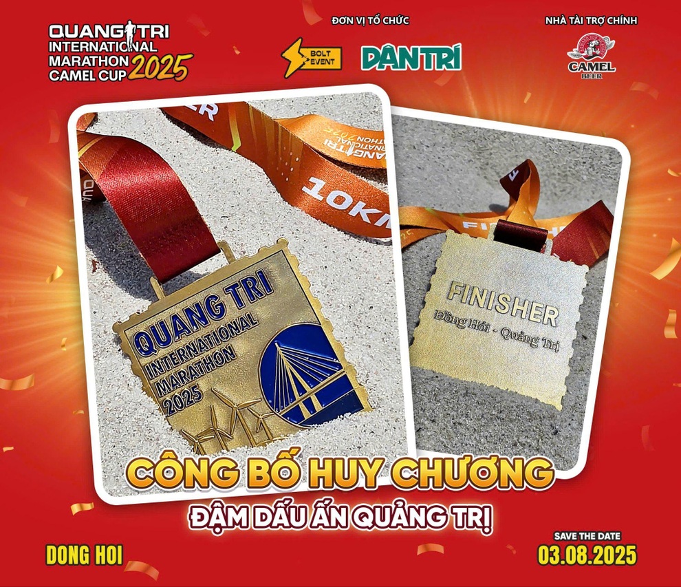 Quang Tri International Marathon 2025 - Camel Cup công bố huy chương đậm dấu ấn Quảng Trị - 1 Quang Tri International Marathon 2025 - Camel Cup công bố huy chương đậm dấu ấn Quảng Trị - 1