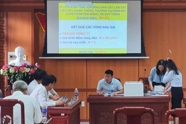 Mỏ cát khởi điểm hơn 1,8 tỷ đồng, đấu giá được 138 tỷ đồng