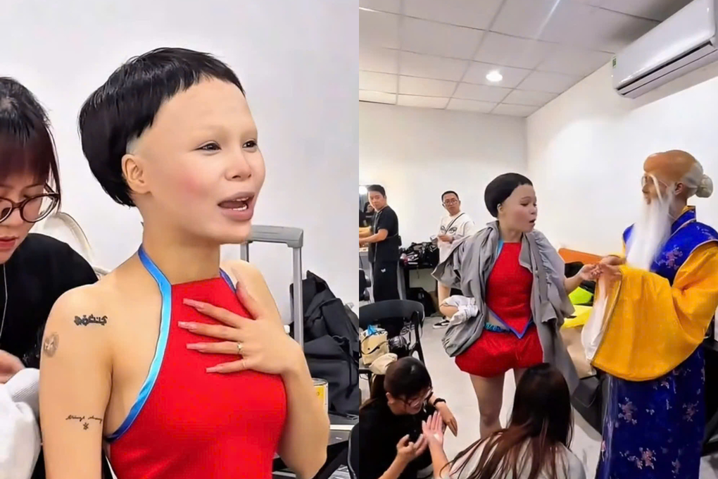 Quỳnh Anh Shyn xin lỗi, gỡ bộ ảnh hóa trang ông Thọ gây tranh cãi - 1 Quỳnh Anh Shyn xin lỗi, gỡ bộ ảnh hóa trang ông Thọ gây tranh cãi - 1