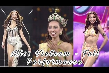 Những hình ảnh ấn tượng của Thùy Tiên trong đêm chung kết