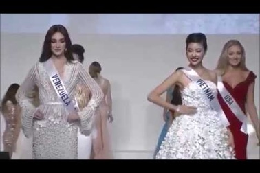 Thúy Vân đạt danh hiệu Á hậu 3 Hoa hậu Quốc tế