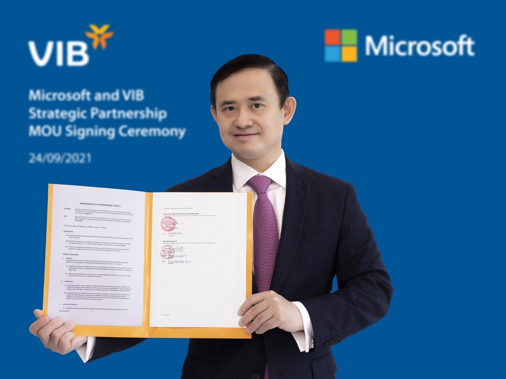 VIB hợp tác Microsoft tạo bứt phá tốc độ dịch vụ và đổi mới sáng tạo - 1 VIB hợp tác Microsoft tạo bứt phá tốc độ dịch vụ và đổi mới sáng tạo - 1