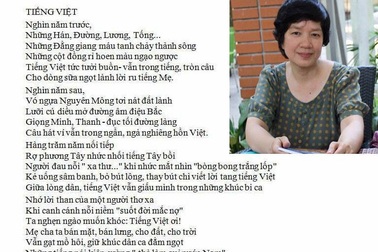 Tiến sĩ văn học và bài thơ nhói đau về giữ gìn vẻ đẹp Tiếng Việt