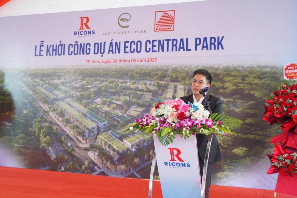 Khởi công đại dự án gần 200 ha tại Nghệ An - Eco Central Park - 1 Khởi công đại dự án gần 200 ha tại Nghệ An - Eco Central Park - 1