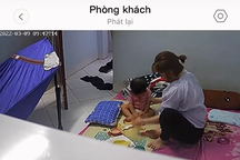 Bé 11 tháng tuổi bị tát liên tục vào đầu, bảo mẫu nói "vỗ nhẹ" để dỗ cho ăn