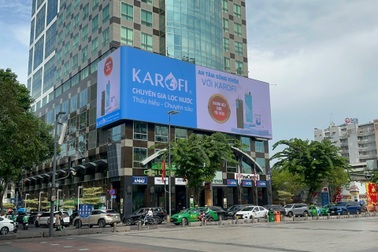 Karofi xuất hiện ấn tượng trên Sky led Thủ Thiêm và Sunwah Led Nguyễn Huệ