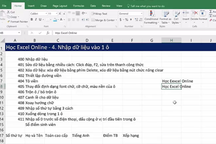 Học tin học Excel: Nhập dữ liệu không hề đơn giản