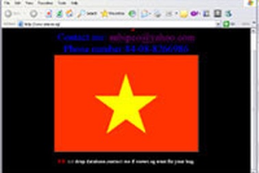 Hacker VN đột nhập một trang tin Singapore