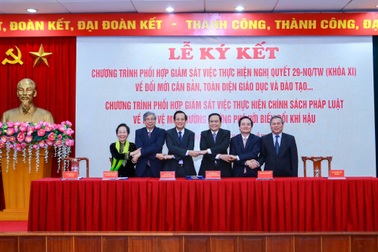 Lập chương trình giám sát thực hiện đổi mới giáo dục ở nhiều tỉnh/thành