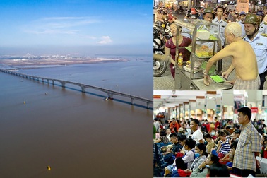 Khánh thành cầu vượt biển dài nhất Việt Nam và cụ 77 tuổi giành lại xe cá viên