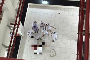 Bệnh nhân tâm thần nhảy lầu ở Bệnh viện Trà Vinh