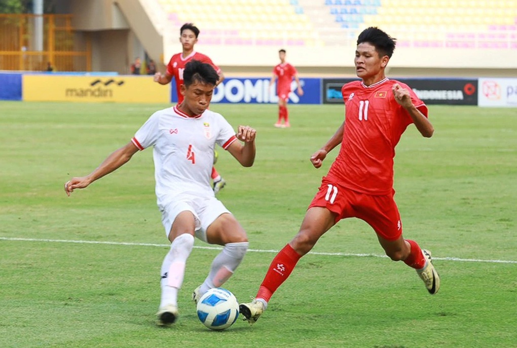 Thắng U16 Myanmar 5-1, U16 Việt Nam vào bán kết giải Đông Nam Á - 3