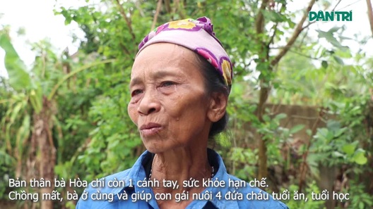 Người phụ nữ "khổ từ trong trứng”, còn một tay, mơ nền nhà cao chống lụt