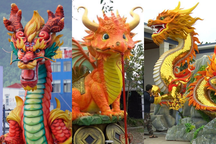 Linh vật rồng khắp cả nước: Nơi được khen thần thái, nơi bị chê giống giun