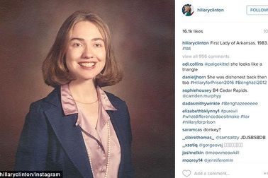 Hillary Clinton tung ảnh hiếm thời trẻ