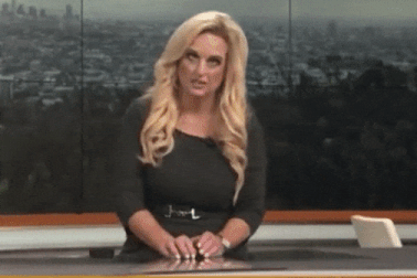 Biên tập viên thời tiết bị ngất khi đang lên sóng