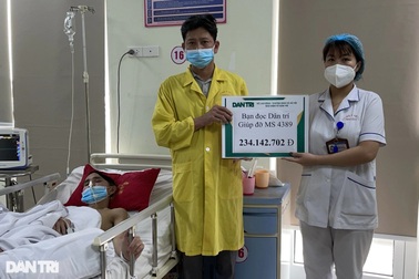 Bạn đọc Dân trí giúp đỡ chàng trai bị chấn thương sọ não hơn 300 triệu đồng