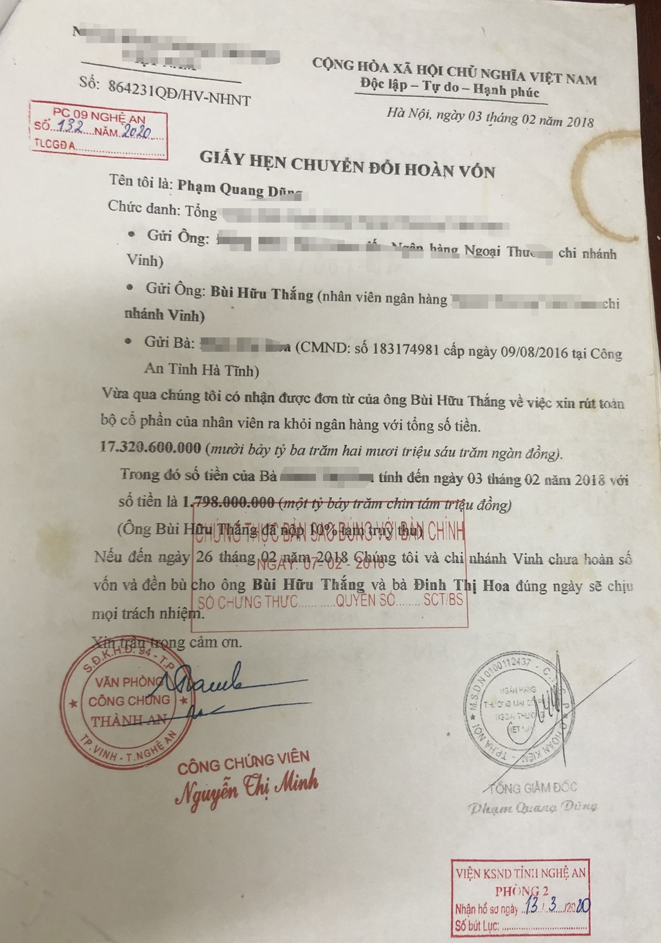 “Nổ” là cán bộ ngân hàng huy động gửi tiền lãi suất cao để chiếm đoạt - 3 “Nổ” là cán bộ ngân hàng huy động gửi tiền lãi suất cao để chiếm đoạt - 3