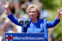 Bà Hillary Clinton có bài diễn văn tranh cử tổng thống đầu tiên