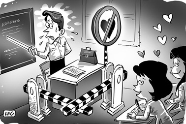 "Cảm nắng" vì thầy đẹp trai