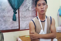 Bị gãy tay, vỡ đầu vẫn dũng cảm truy bắt tội phạm đến cùng