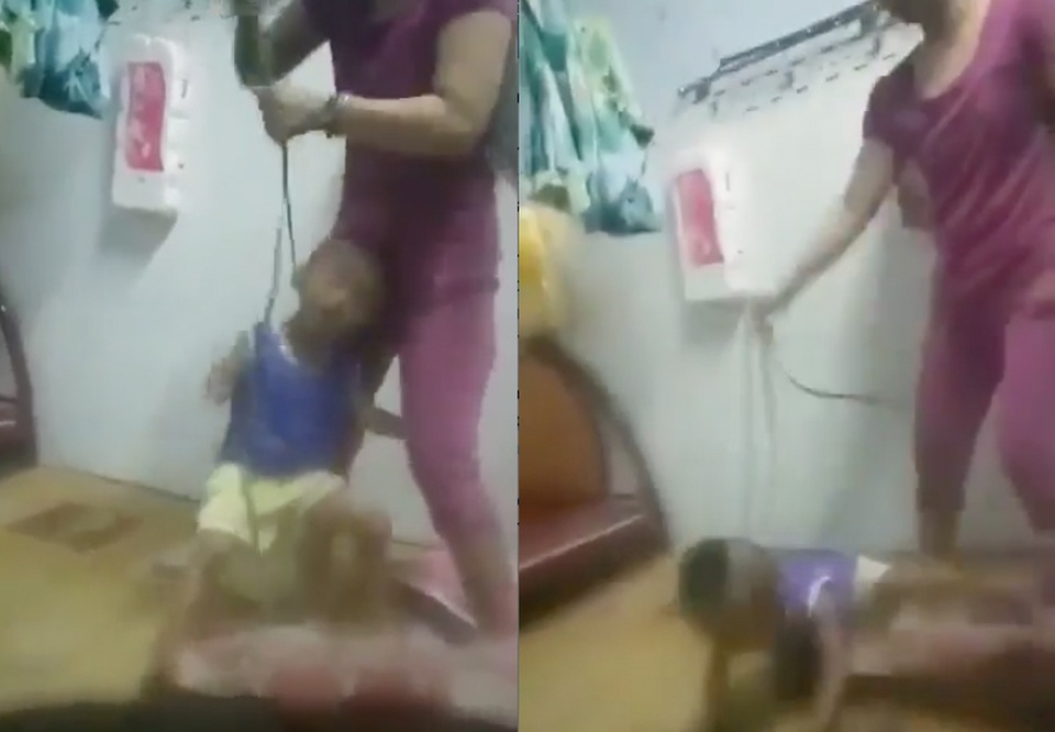 Tạm giữ người mẹ cột dây vào cổ con trai, bạo hành dã man - 1 Tạm giữ người mẹ cột dây vào cổ con trai, bạo hành dã man - 1
