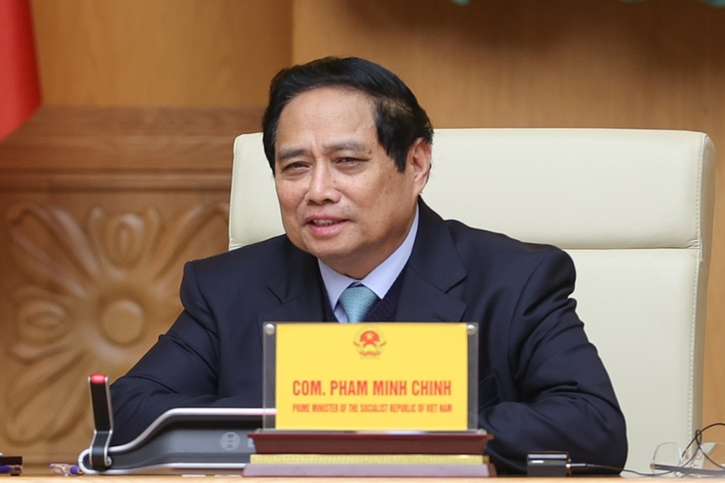 Thủ tướng Phạm Minh Chính phát biểu tại cuộc làm việc