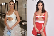 Hoa hậu Hoàn vũ Olivia Culpo mặc váy hở bạo bất chấp thời tiết