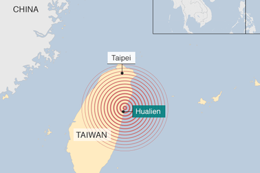 Chưa phát hiện công dân Việt Nam bị nạn trong vụ động đất tại Đài Loan