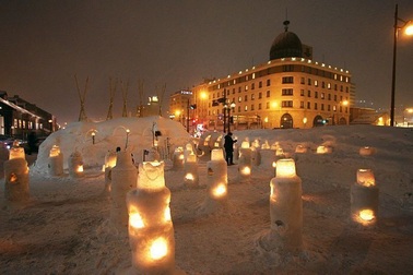 Con đường ánh sáng trong lễ hội tuyết lãng mạn nhất xứ Phù Tang