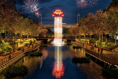 Phối cảnh đẹp ngỡ ngàng dự án công viên dọc sông Tô Lịch