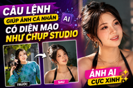 Câu lệnh AI giúp ảnh cá nhân có diện mạo như chụp studio