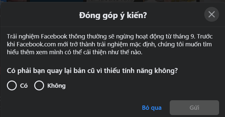 Facebook sẽ bỏ giao diện cũ vào tháng 9 - 3 Facebook sẽ bỏ giao diện cũ vào tháng 9 - 3