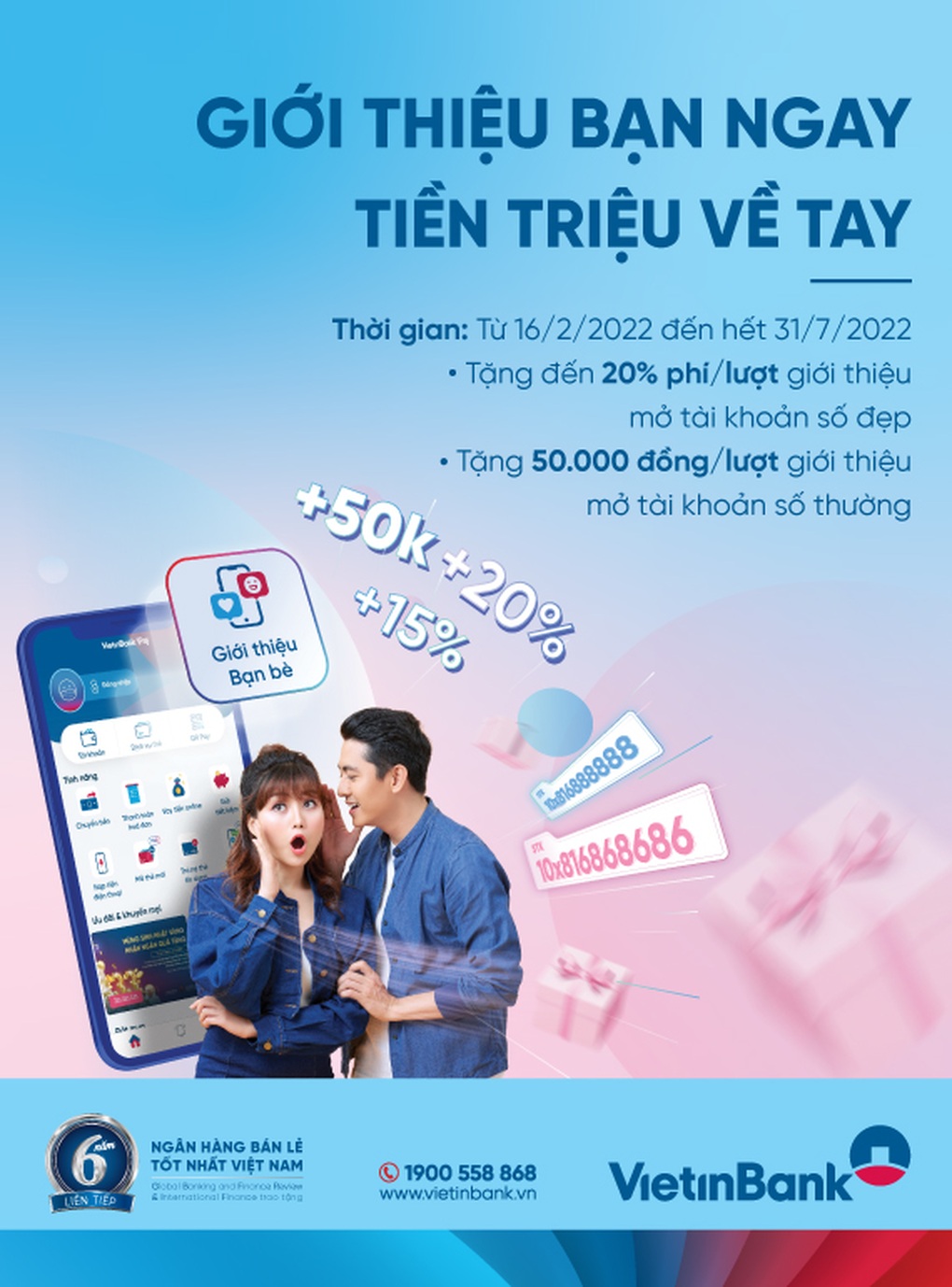 Giới thiệu thêm bạn, ưu đãi vô hạn cùng VietinBank iPay Mobile - 1 Giới thiệu thêm bạn, ưu đãi vô hạn cùng VietinBank iPay Mobile - 1