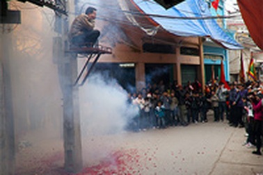 Lễ hội pháo Đồng Kỵ: Rước pháo giả, đốt pháo thật