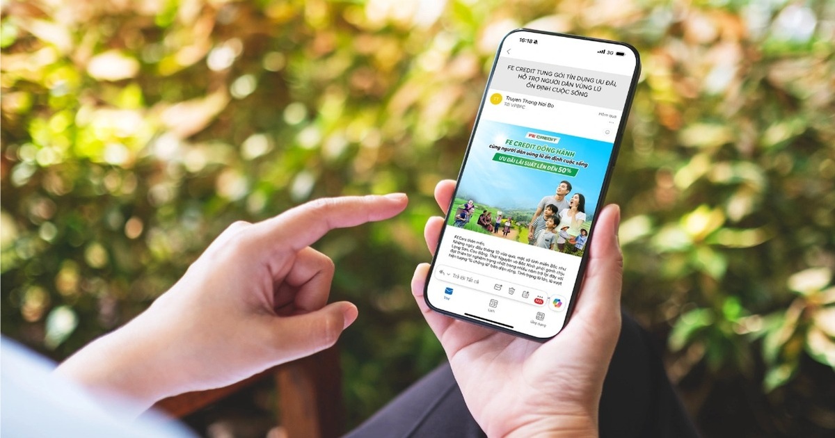 Ưu đãi lãi suất đến 50%, FE CREDIT đồng hành cùng người dân vùng lũ