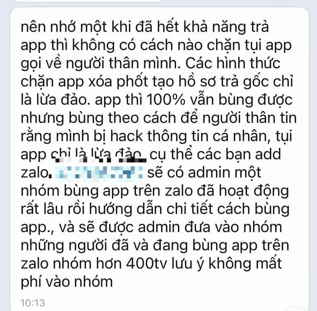 Rủ nhau bùng nợ app vay tiền - 3 Rủ nhau bùng nợ app vay tiền - 3