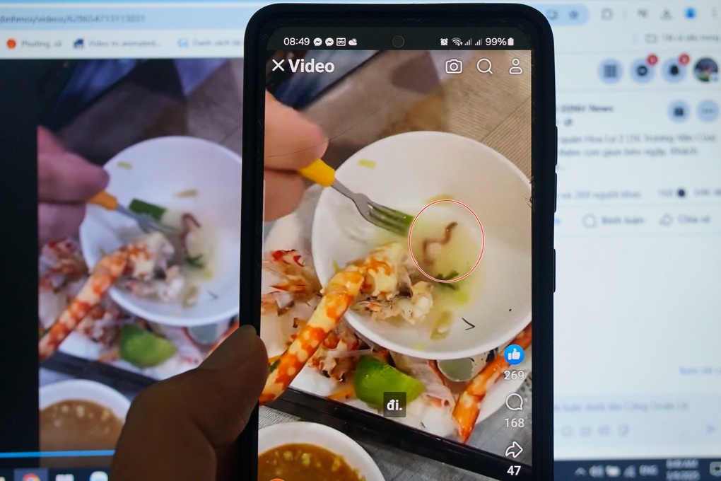 Nghi vấn thực khách thấy sinh vật giống giun khi ăn món hàu sống ở Quy Nhơn - 1 Nghi vấn thực khách thấy sinh vật giống giun khi ăn món hàu sống ở Quy Nhơn - 1
