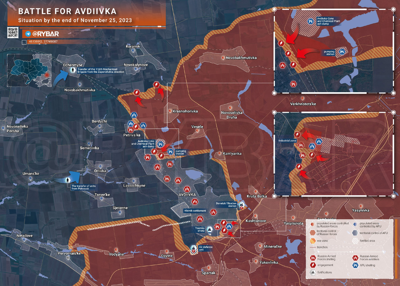 Ukraine War November 26: Russia opens the steel door, enters Avdiivka - 3 Chiến sự Ukraine 26/11: Nga mở cánh cửa thép, tiến vào Avdiivka - 3