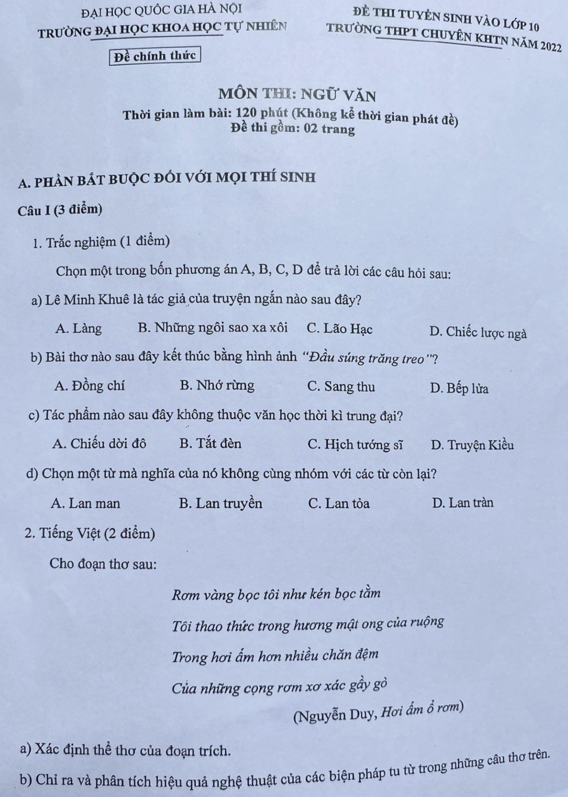 Thí sinh thuê nhà trọ để thi vào lớp 10 THPT chuyên Khoa học tự nhiên - 3 Thí sinh thuê nhà trọ để thi vào lớp 10 THPT chuyên Khoa học tự nhiên - 3